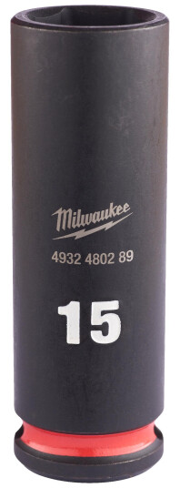 Milwaukee 4932480289 Kraftpipe 3/8", SHOCKWAVE, dybde 15 mm, Håndverktøy