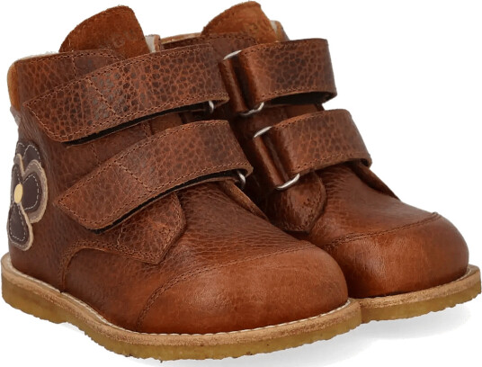 ANGULUS Boots   Flat   With Velcro   Brown   24