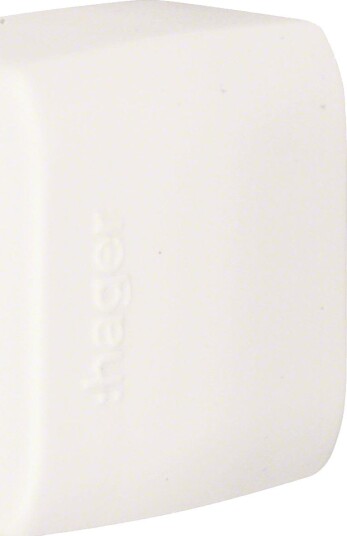 Hager ATA122069016 Endestykke For Minikanal, 13 × 24 mm
