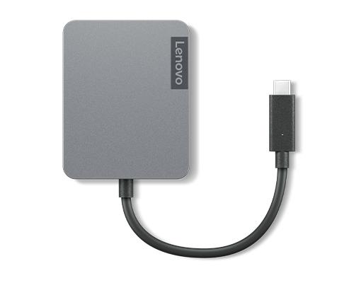 Lenovo Travel Hub Gen2 USB-C Dockingstasjon med HDMI, VGA og Ethernet - Sort