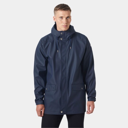 Helly Hansen Herre Moss Vindtett Regnfrakk Marineblå M