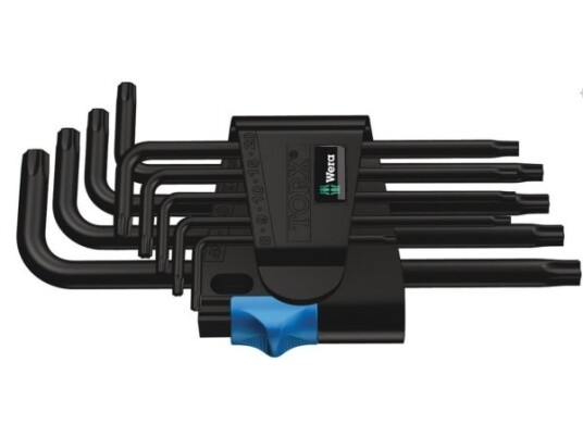 Wera 967 L/9 Torx Skrutrekkersett med Hold-funksjon, 9 Deler