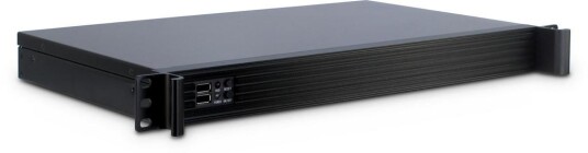 Inter-Tech K-126L Rackmontering 1U Serverkabinet i Svart for Mini-ITX