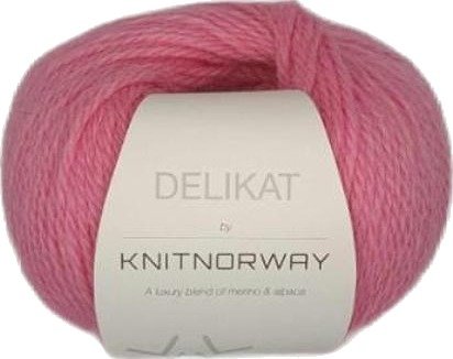 Knit Norway Delikat Garn Pink 502 50 g