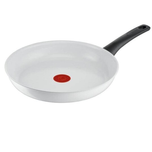 Tefal - Ceramic Control stekepanne 28 cm hvit/svart