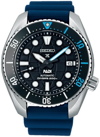 Seiko Herreklokke SPB325J1 Prospex Sort/Gummi Ø45 mm
