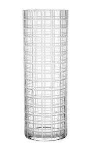 CUT IN NUMBER Vase H 330 mm Rutemønster