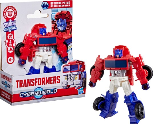 Transformers Cyberworld 10 cm Optimus Prime Cyber Changer Actionfigur Transformers Cyberworld 10 cm Optimus Prime Cyber Changer Actionfigur