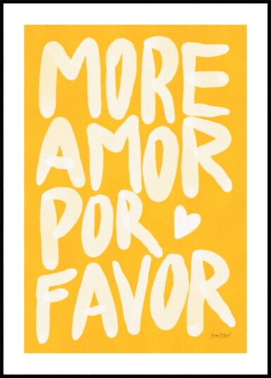 More Amor Por Favor Plakat / 40x50