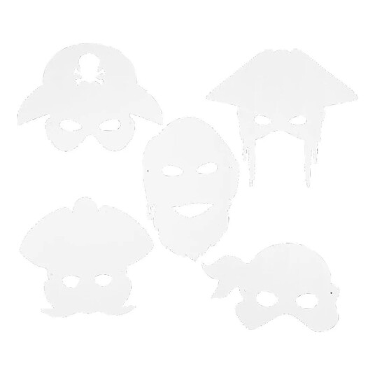 Cc DIY Piratmasker - 16-pakning