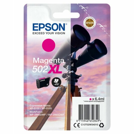 Epson Originale Blekkpatroner Epson 502xl Magenta Epson Originale Blekkpatroner Epson 502xl Magenta