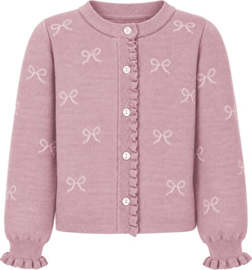Vilje & Ve Lani strikket cardigan i ull, Soft Pink (104) 104