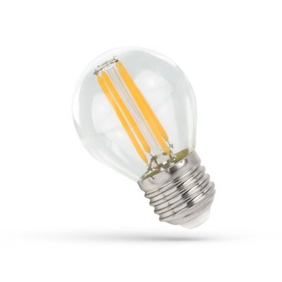 4W LED kronepære - G45, karbon filamenter, klart glas, E27 - Dimbar : Ikke dimbar, Kulør : Varm 4W LED kronepære - G45, karbon filamenter, klart glas, E27 - Dimbar : Ikke dimbar, Kulør : Varm