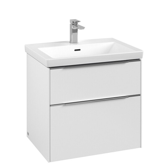 Villeroy & Boch  Subway 3.0 Servantskap m/2 skuffer 622x576x478 mm Hvit Matt