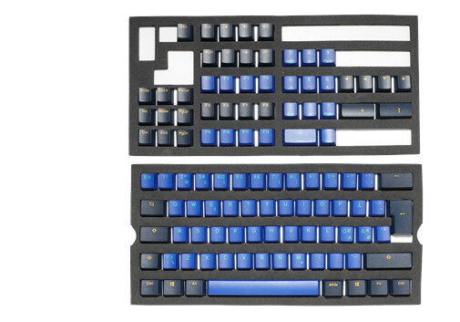 Ducky Horizon Keycap Set - double shot PBT - Navy - Tastehetter - Nordisk - Blå
