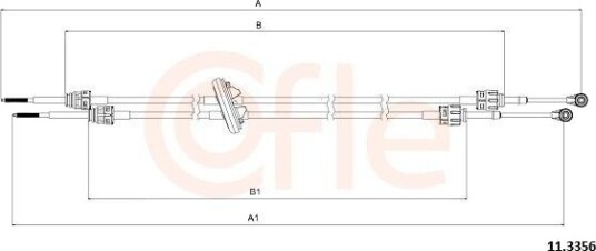 Kabel, girmekanisme COFLE 92.11.3356