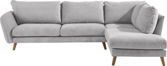 Trend Lyx 3 seter Venstrevendt L formet Divansofa i Stoff Beige