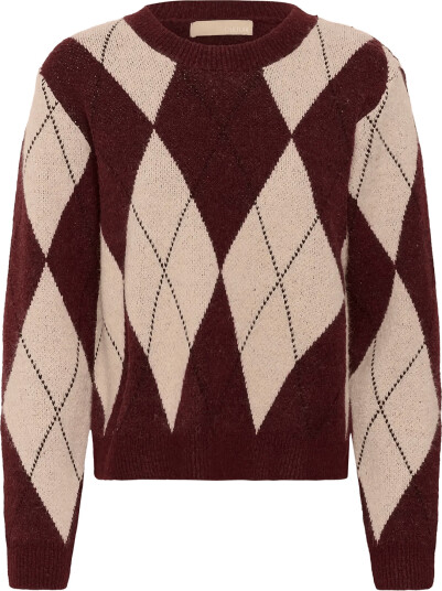 Culture Cuargyle Pullover Burgundy S Culture Cuargyle Pullover Burgundy S