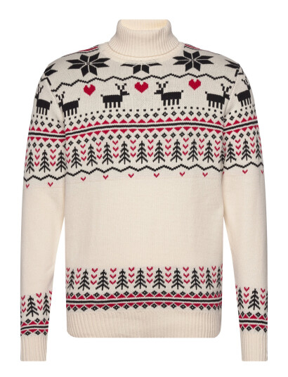 Happy Seasons The Greenlandish Christmas Sweater - Cream - XXL