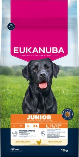 Eukanuba Premium Nutrition Junior Large & Giant Breed Kylling Sparepakke 2 X 15 kg