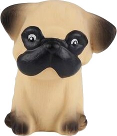 Hevea tyggeleketøy Pug 1 stk.