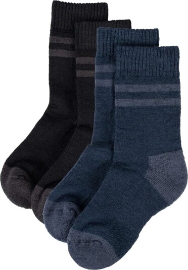 Lindberg Vandra Wool Socks 2 P Black/Navy Lindberg Vandra Wool Socks 2 P Black/Navy