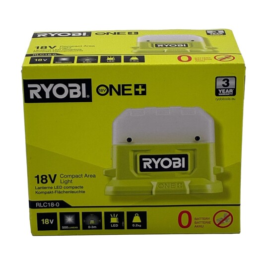 Ryobi Arbeidslampe ONE+ 18v 500 lm Uten batteri Ryobi Arbeidslampe ONE+ 18v 500 lm Uten batteri