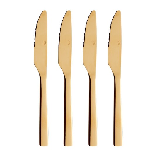 Aida Raw spisekniv 4-pakning Gull