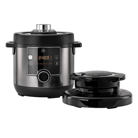 Obh Nordica Turbo Cuisine & Fry XXL Multikoker 7.5L 1200W Svart Obh Nordica Turbo Cuisine & Fry XXL Multikoker 7.5L 1200W Svart