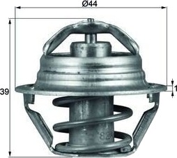 Termostat MAHLE ORIGINAL TX 90 87D