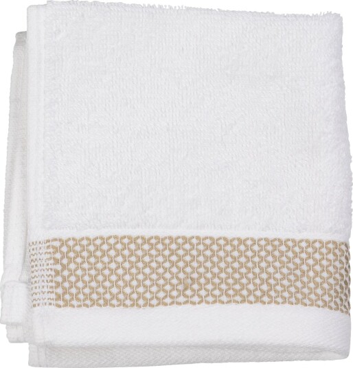 SK Home Vaskeklut Fana 30x30 Hvit beige