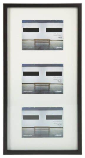 DÃRR Art Gallery 3 Billedramme Foto Plast 15x20cm Sort