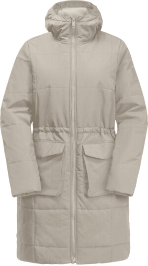 Jack Wolfskin Women's White Frost Parka L , Dusty Grey