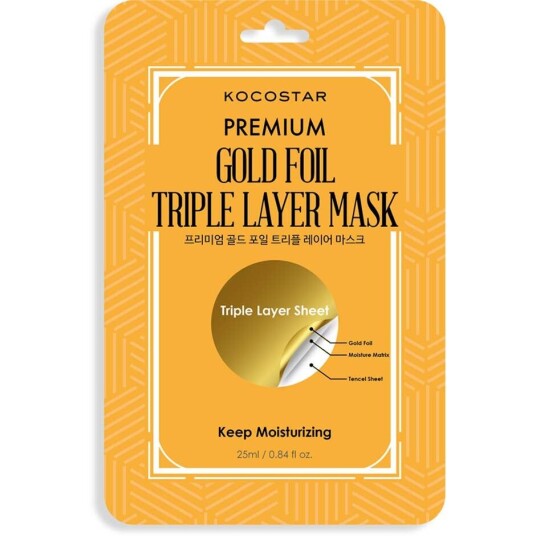 Kocostar Premium Gold Foil Triple Layer Mask 34 g Kocostar Premium Gold Foil Triple Layer Mask 34 g