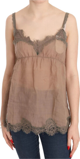 Pink Memories Dame Topper Brun M,