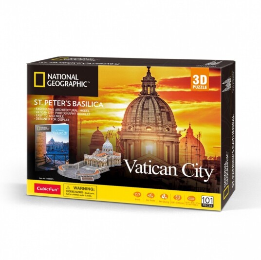 CubicFun National Geographic 3D Puslespill 101 Brikker Peterskirken CubicFun National Geographic 3D Puslespill 101 Brikker Peterskirken