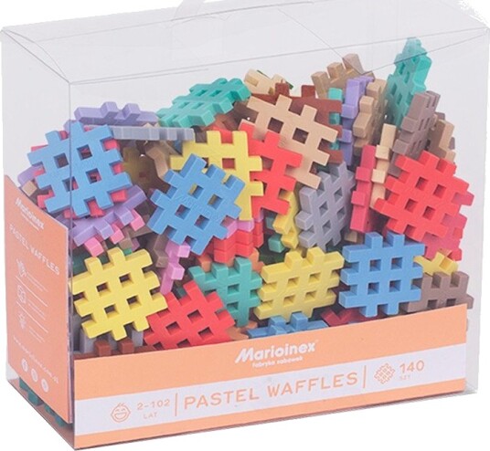 Marioinex Waffle Blokker Mini Pastell 140 Deler Marioinex Waffle Blokker Mini Pastell 140 Deler