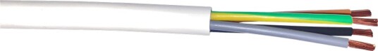 Teccon Tec-Flex RV-K Hvit 4G10 0,6/1 kv Kabel Metervare