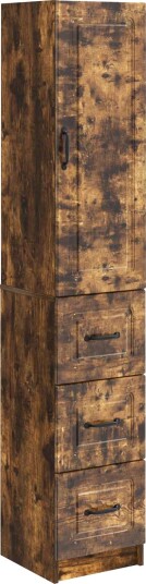 vidaXL Skapsett 2 pcs Røkt Eik 33 x 34,5 x 87 cm Konstruert tre vidaXL Skapsett 2 pcs Røkt Eik 33 x 34,5 x 87 cm Konstruert tre
