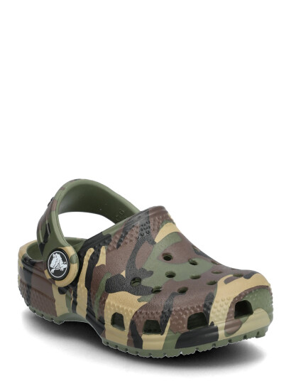 Crocs Army Green/Multi Classic Camouflage Clog 25 26