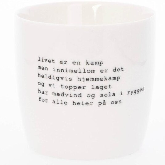 Sögne Home  Trygve Skaug krus hjemmekamp 30 cl hvit