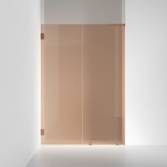INR Iconic Nordic Rooms Dusjnisje ARC 4 Original Måltilpasset Brushed Bronze / Venstre Bronse Glass
