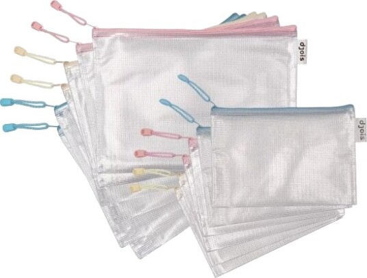 A6 Lynlåspose Ass.Pastelfarver 6 Stk. A6 Lynlåspose Ass.Pastelfarver 6 Stk.