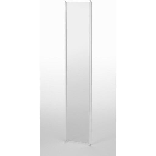 Contura Shower Next skyvedør til dusjkabinett, 80 cm, klart glass, hvit profil white 80x200 cm