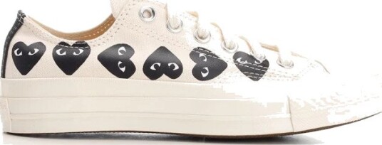 Comme des Garçons Play Dame Sko Hvit 40 EU,