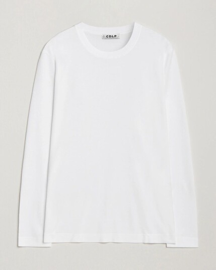 CDLP Midweight Long Sleeve T Shirt White CDLP Midweight Long Sleeve T Shirt White