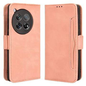 OnePlus 12R/Ace 3 Lommebok-deksel med Kortholder Rosa