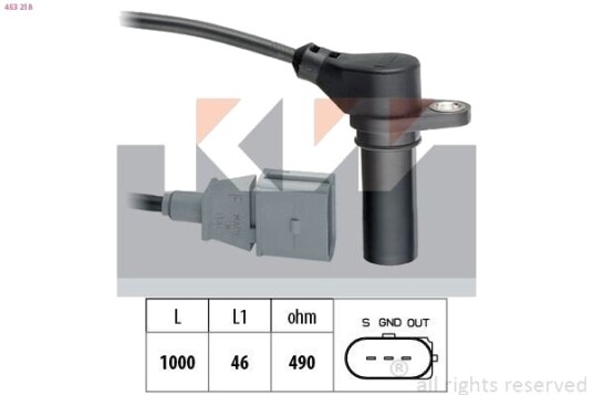 Impulsgiver, veivaksel KW 453 218 Impulsgiver, veivaksel KW 453 218