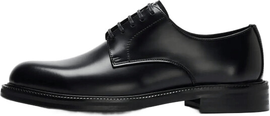 Selected Slmbobby Leather Derby Shoe Noos Black 41