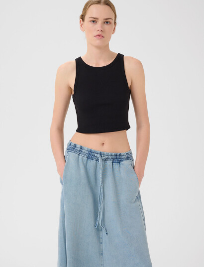 Gestuz Drewgz Cropped Top - Black - XL Gestuz Drewgz Cropped Top - Black - XL